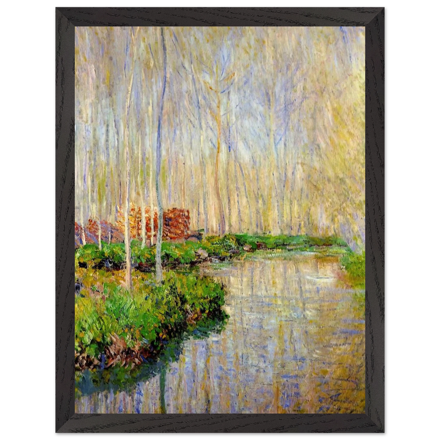 The River Epte by Claude Monet — Framed art print at Zephyeer
