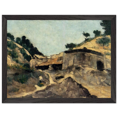 Landscape with Watermill by Paul Cézanne — Framed art print at Zephyeer