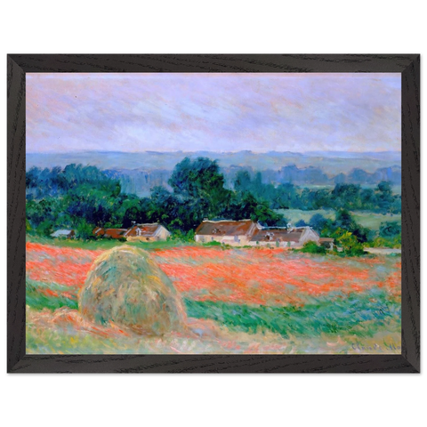 Haystack at Giverny by Claude Monet — Framed art print at Zephyeer