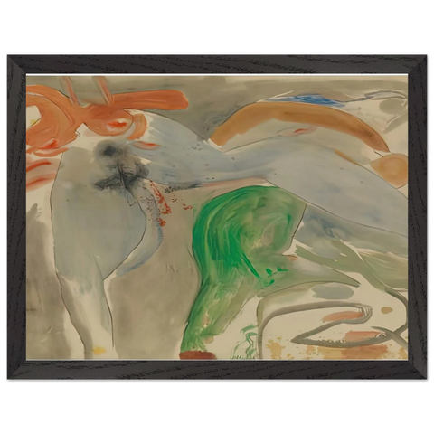 Scene with Nude, 1952- by Helen Frankenthaler — Framed art print at Zephyeer