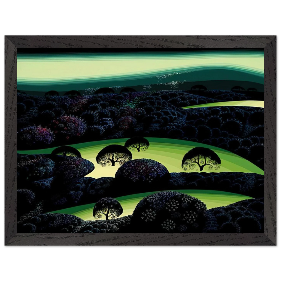 Nocturne by Eyvind Earle — Framed art print at Zephyeer