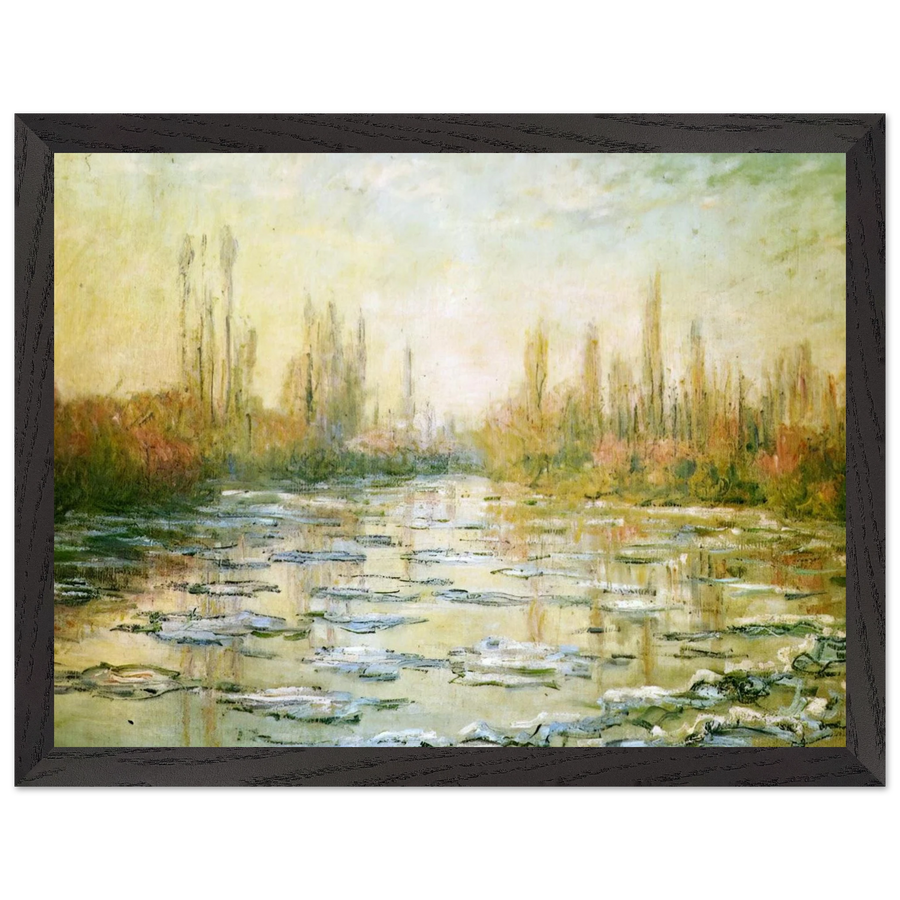 The Ice Floes by Claude Monet — Framed art print at Zephyeer