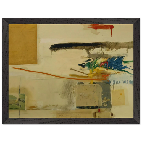 UNTITLED FORMERLY TITLED COLLAGE WITH HORSE 1957 by Robert Rauschenberg — Framed art print at Zephyeer