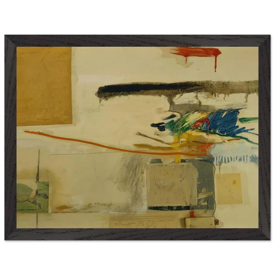UNTITLED FORMERLY TITLED COLLAGE WITH HORSE 1957 by Robert Rauschenberg — Framed art print at Zephyeer