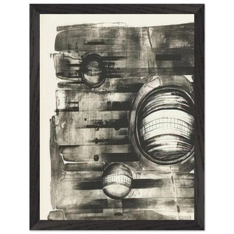 FOURTH STONE 1963 by Lee Bontecou — Framed art print at Zephyeer