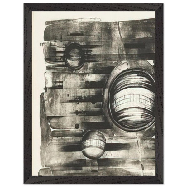 FOURTH STONE 1963 by Lee Bontecou — Framed art print at Zephyeer