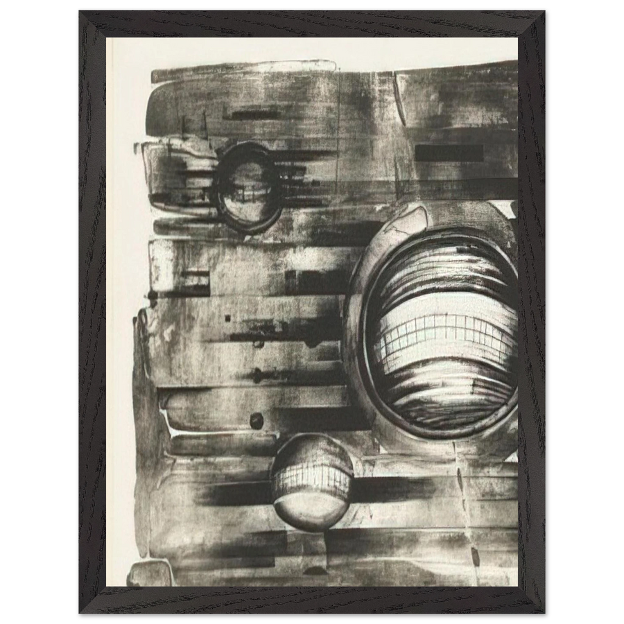 FOURTH STONE 1963 by Lee Bontecou — Framed art print at Zephyeer