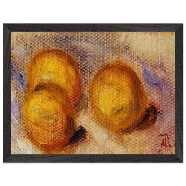 Three Lemons by Pierre-Auguste Renoir — Framed art print at Zephyeer