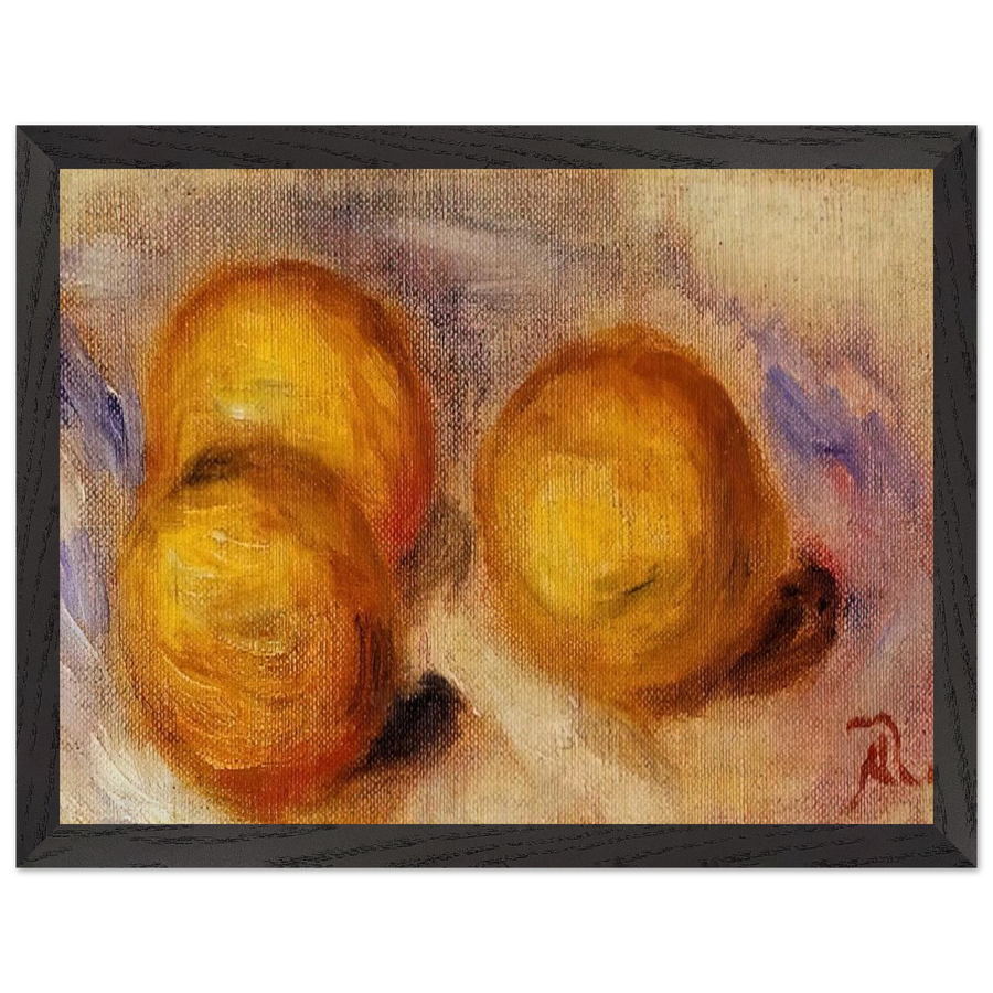Three Lemons by Pierre-Auguste Renoir — Framed art print at Zephyeer