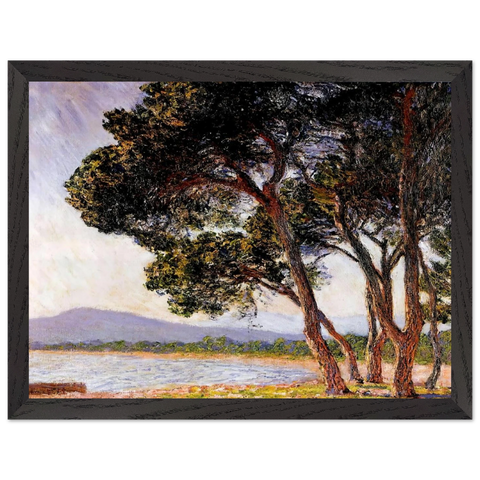 Beach in Juan-les-Pins by Claude Monet — Framed art print at Zephyeer