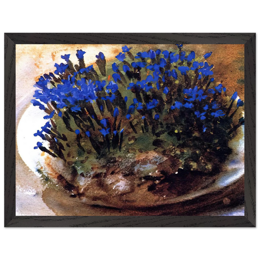 Blue Gentians by John Singer Sargent — Framed art print at Zephyeer