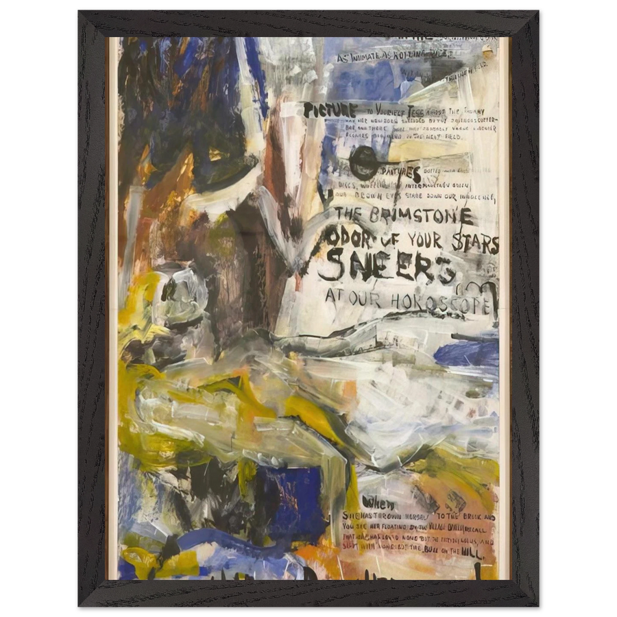 THE ORANGES NO 1 BLACK CROWS 1949 by Grace Hartigan — Framed art print at Zephyeer