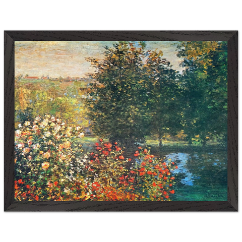 Roses in the Hoshede`s Garden at Montregon by Claude Monet — Framed art print at Zephyeer