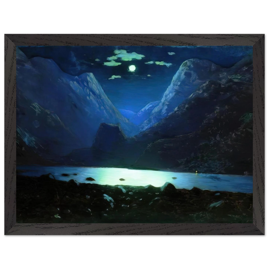 Daryal pass. Moonlight Night by Arkhyp Kuindzhi — Framed art print at Zephyeer
