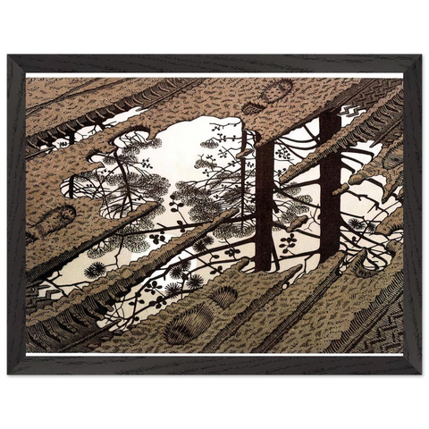 PUDDLE by MC Escher — Framed art print at Zephyeer