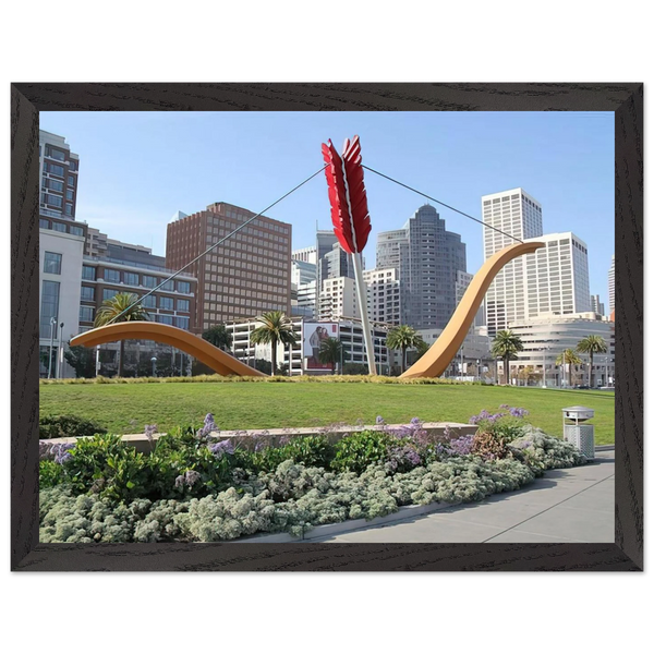 CUPID S SPAN COLLABORATION WITH VAN BRUGGEN 2002 by Claes Oldenburg — Framed art print at Zephyeer