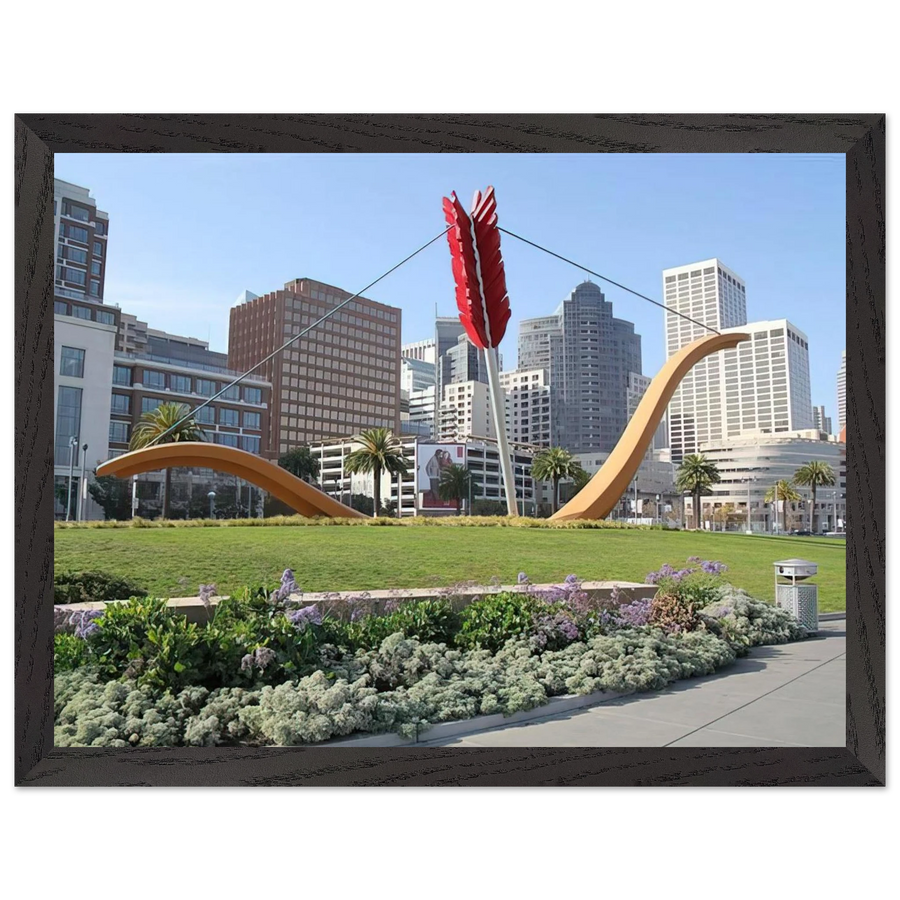 CUPID S SPAN COLLABORATION WITH VAN BRUGGEN 2002 by Claes Oldenburg — Framed art print at Zephyeer
