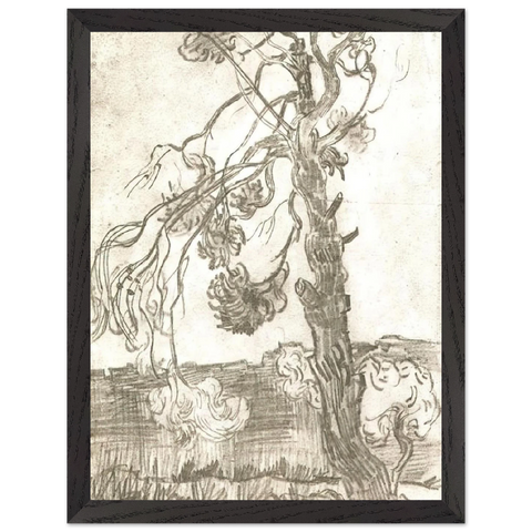 A Weather-Beaten Pine Tree by Vincent van Gogh — Framed art print at Zephyeer