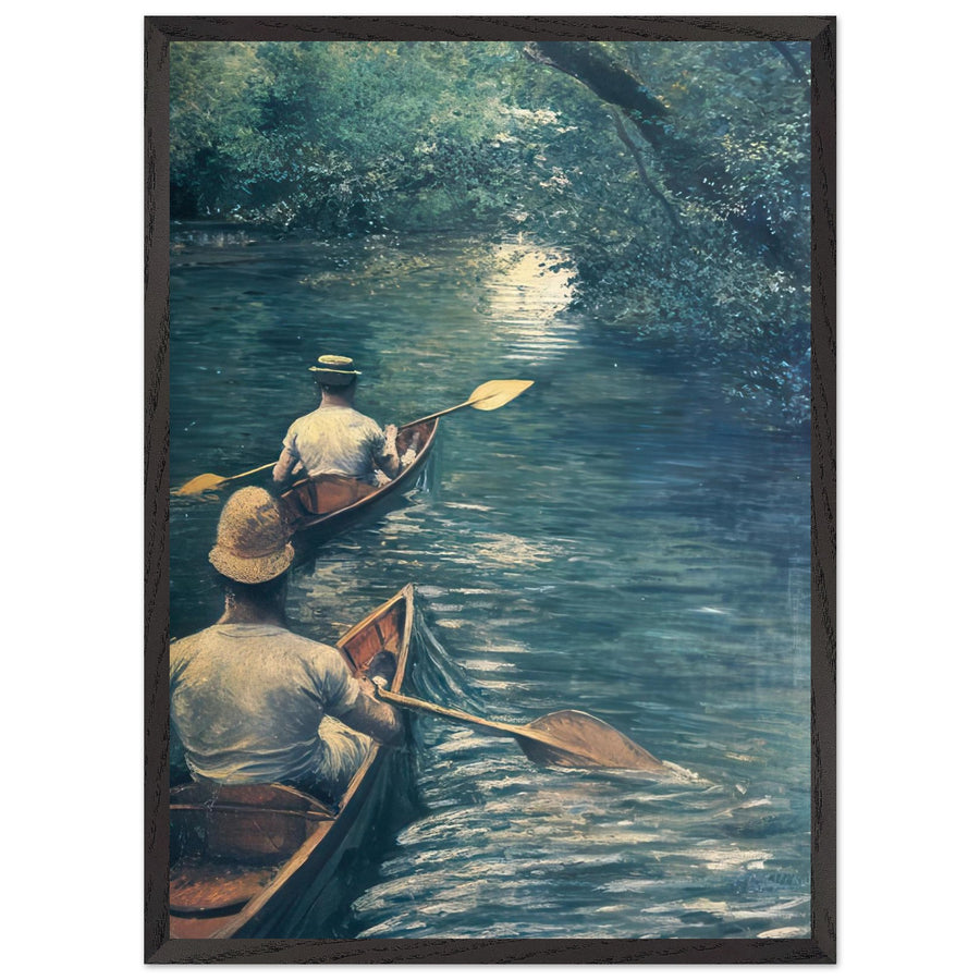 THE CANOES 1878 by Gustave Caillebotte — Framed art print at Zephyeer