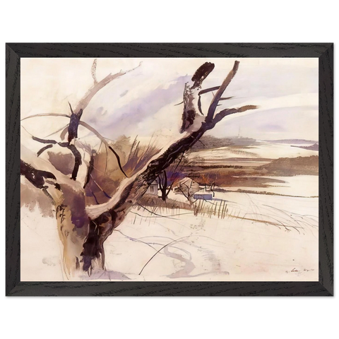 WINTER FARM SCENE by Andrew Wyeth — Framed art print at Zephyeer