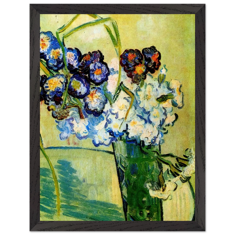 Still Life Glass with Carnations by Vincent van Gogh — Framed art print at Zephyeer
