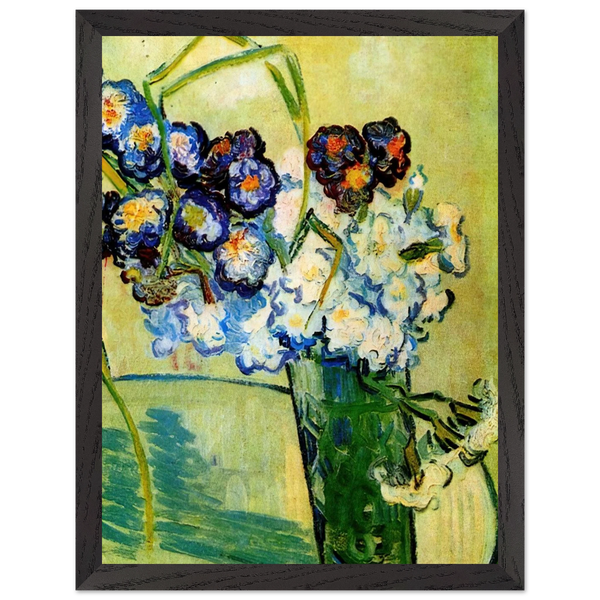 Still Life Glass with Carnations by Vincent van Gogh — Framed art print at Zephyeer