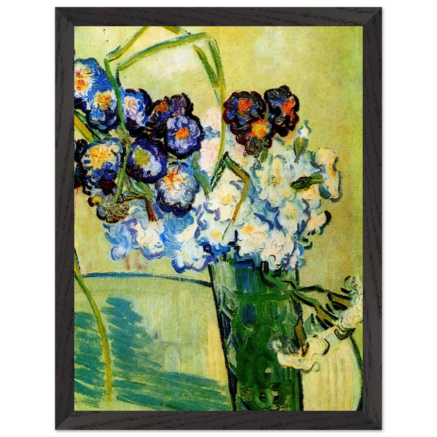 Still Life Glass with Carnations by Vincent van Gogh — Framed art print at Zephyeer