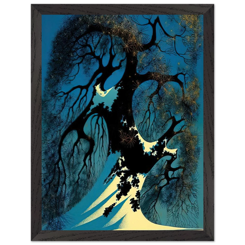 Winter Bonsai by Eyvind Earle — Framed art print at Zephyeer