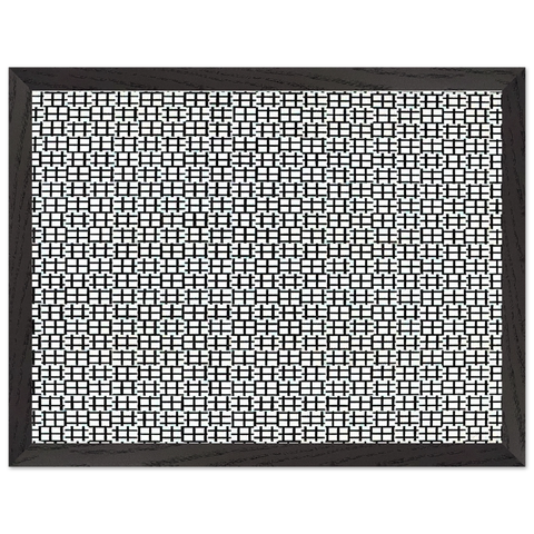 Untitled Verticals and Horizontals - 1970 by Francois Morellet — Framed art print at Zephyeer