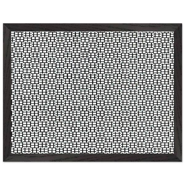 Untitled Verticals and Horizontals - 1970 by Francois Morellet — Framed art print at Zephyeer