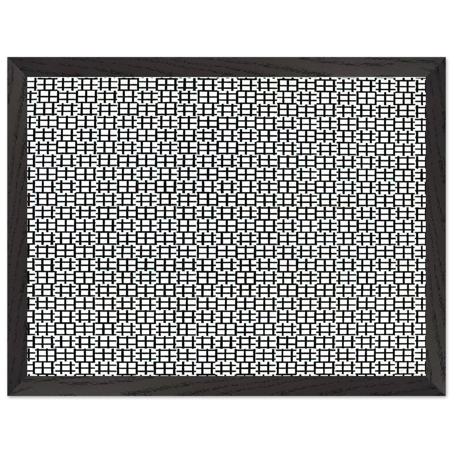 Untitled Verticals and Horizontals - 1970 by Francois Morellet — Framed art print at Zephyeer