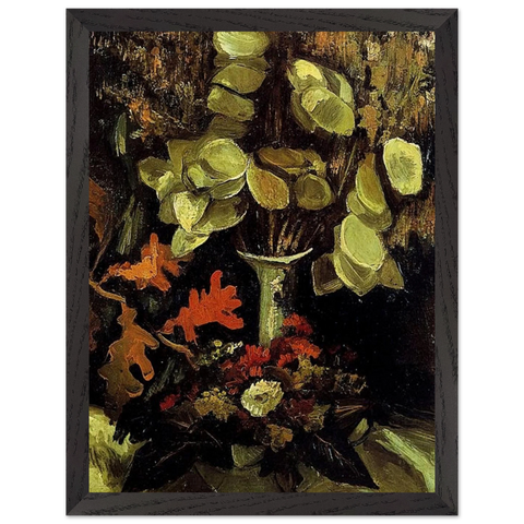 Vase with Honesty by Vincent van Gogh — Framed art print at Zephyeer