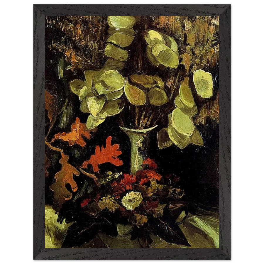 Vase with Honesty by Vincent van Gogh — Framed art print at Zephyeer