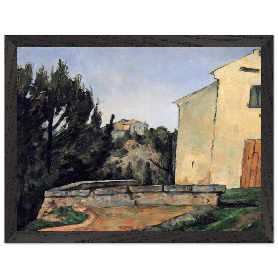 The Abandoned House by Paul Cézanne — Framed art print at Zephyeer