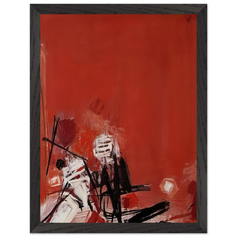 COMPOSITION ROUGE by Chu teh Chun — Framed art print at Zephyeer