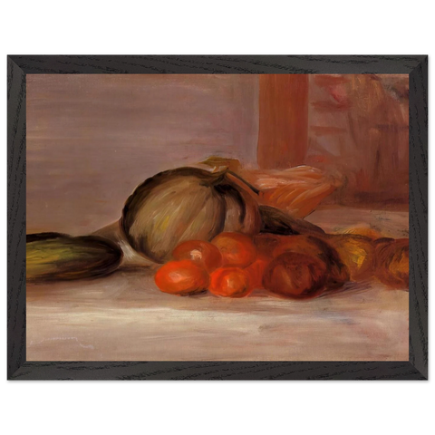 Still Life with Melon by Pierre-Auguste Renoir — Framed art print at Zephyeer