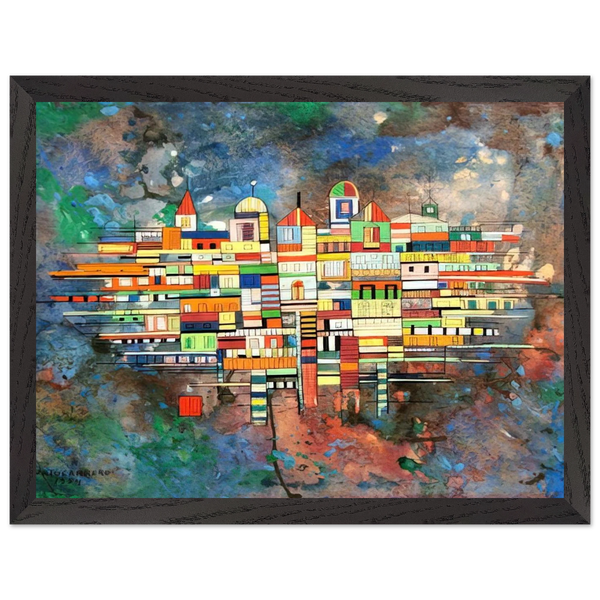 CITY 1954 by Rene Portocarrero — Framed art print at Zephyeer