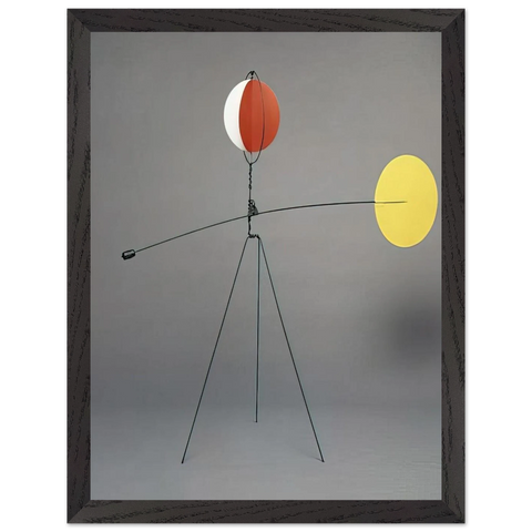 RED AND YELLOW VANE 1934 by Alexander Calder — Framed art print at Zephyeer