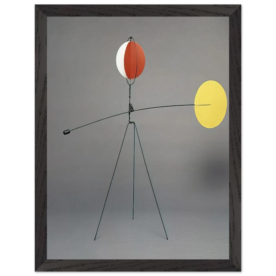 RED AND YELLOW VANE 1934 by Alexander Calder — Framed art print at Zephyeer