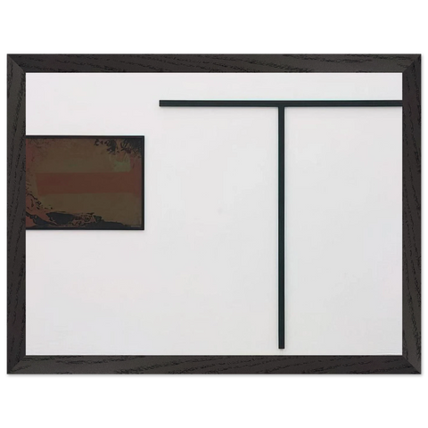 untitled T-formiges Objekt mit Gouache - 1972 by Blinky Palermo — Framed art print at Zephyeer