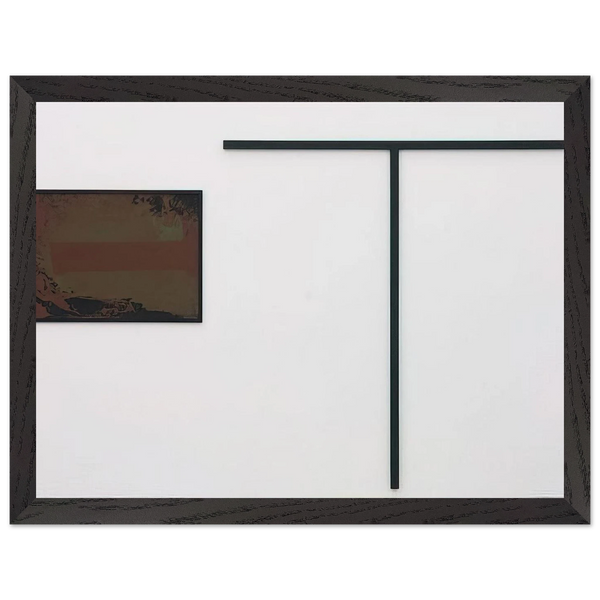 untitled T-formiges Objekt mit Gouache - 1972 by Blinky Palermo — Framed art print at Zephyeer