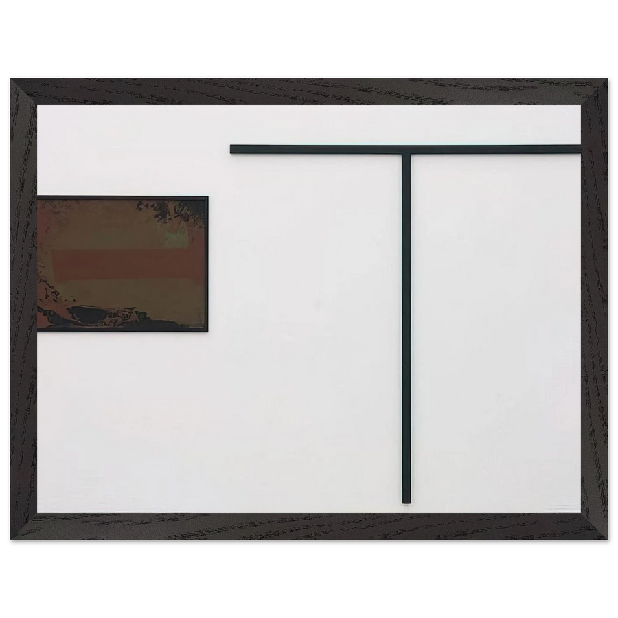 untitled T-formiges Objekt mit Gouache - 1972 by Blinky Palermo — Framed art print at Zephyeer