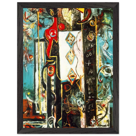 MALE AND FEMALE by Jackson Pollock — Framed art print at Zephyeer