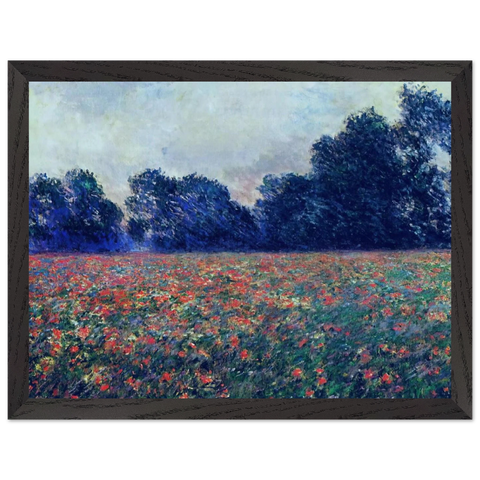 Poppies at Giverny by Claude Monet — Framed art print at Zephyeer
