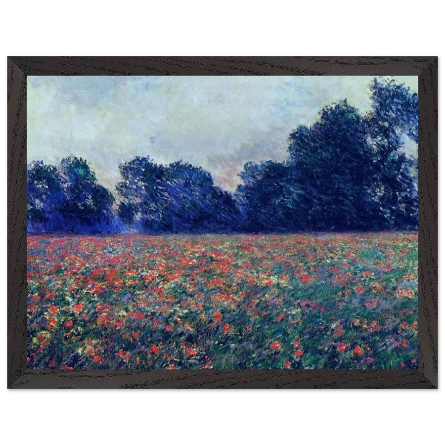 Poppies at Giverny by Claude Monet — Framed art print at Zephyeer
