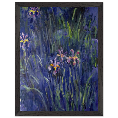 Irises 2 by Claude Monet — Framed art print at Zephyeer