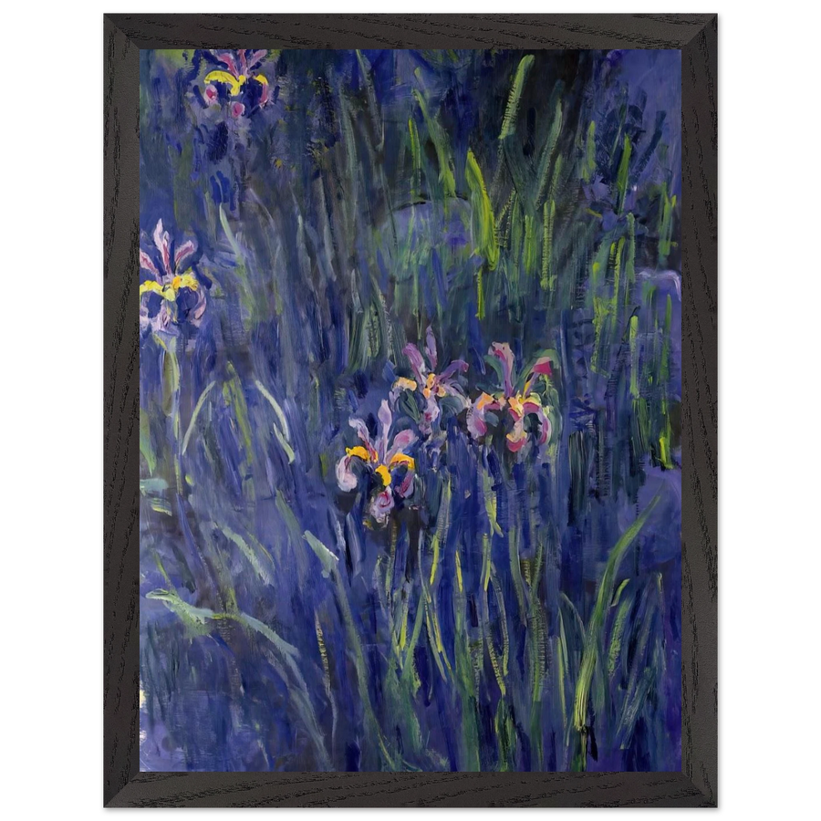 Irises 2 by Claude Monet — Framed art print at Zephyeer