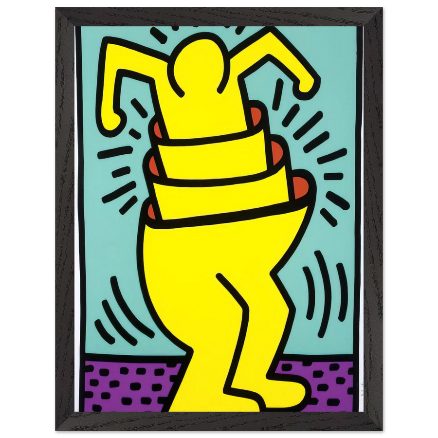 UNTITLED 1989 by Keith Haring — Framed art print at Zephyeer