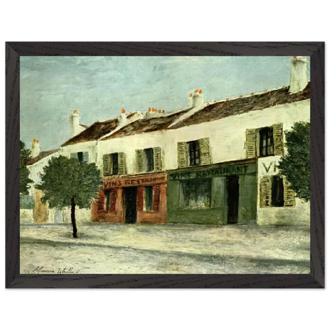 BISTROS IN A SUBURB by Maurice Utrillo — Framed art print at Zephyeer