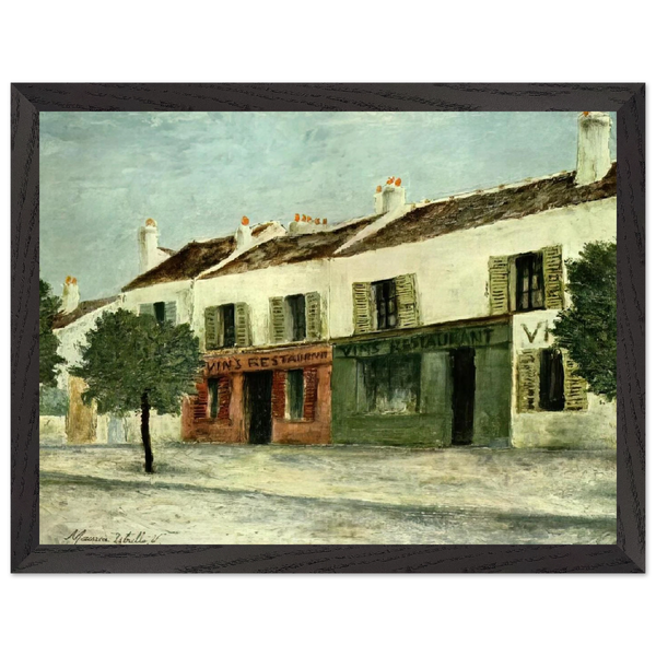BISTROS IN A SUBURB by Maurice Utrillo — Framed art print at Zephyeer